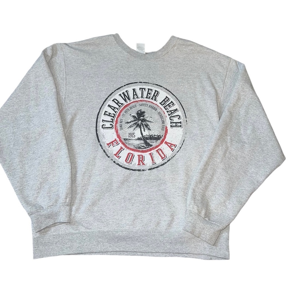 Vintage 90s Clearwater Beach Florida Crewneck Sweatshirt Pullover